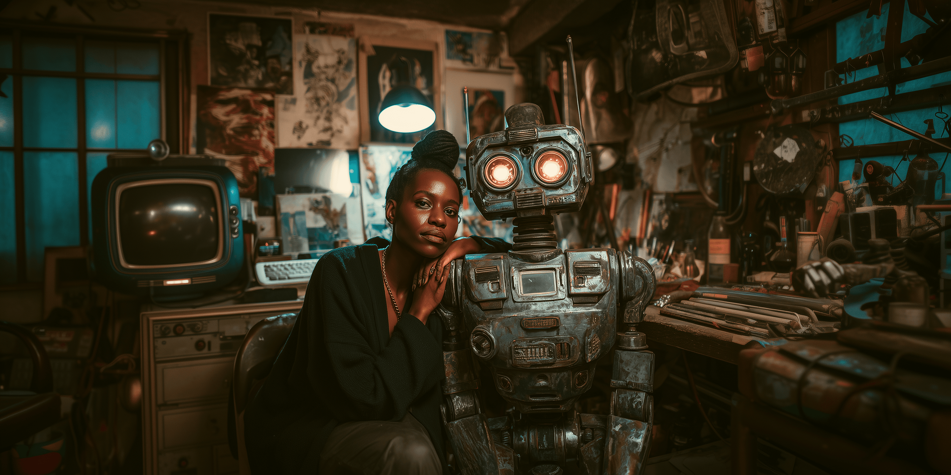 Artist and robot
